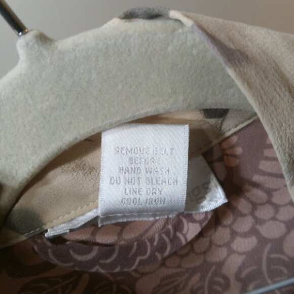 SOFT SURROUNDINGS Silk Open Front House Robe Floral Kimono Duster Boho Cover Up - Picture 12 of 13